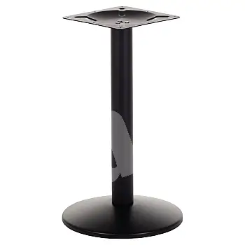 Metāla centrālā galda pamatne izgatavota no tērauda, augstums 72,5 cm, pamatnes diametrs 42,5 cm, melnā krāsā