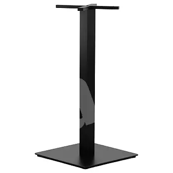 Keskne lauajalg metallist, must värv, aluse mõõdud 55x55 cm, kõrgus 110 cm