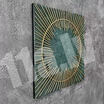 3D metal wall art Sun, size 60x60cm
