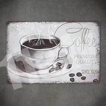 Dekoratīvā sienas plāksne, COFFEE PREMIUM, 30x20 cm