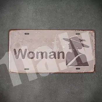 Decorative wall plaque, WOMAN 1, 31x16 cm