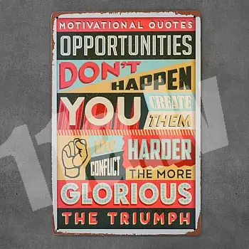 Decorative wall plaque, TRIUMPH, 20x30 cm