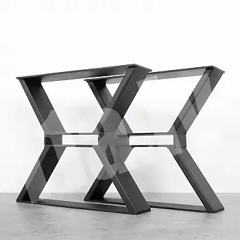 Metallist mööblijalad Prestige kohvilauale või pingile, suurus 40x45cm, 2tk.
