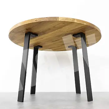 Plokščiakampės plieninės stalo kojos, juodos spalvos, aukštis 71 cm, profilis 8x2cm, komplekte 4 vnt.