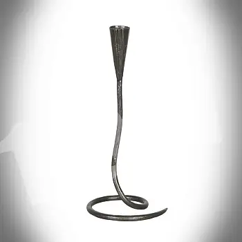Forged candlestick worthy of a medieval castle height: 270 mm, width: 120 mm, THOR 27