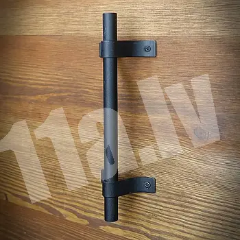 Handles from metal sliding doors, black color, dimensions, 19.5x6.5 cm, set of 2 pcs.