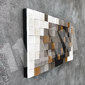 3D koka attēls MOZAIKO, 97x55cm