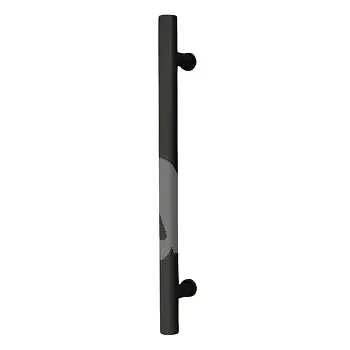 Long black steel handle with round rod for sliding doors or furniture fronts, height 40 cm or 60 cm, weight 580 or 680 grams, set of 2 pcs