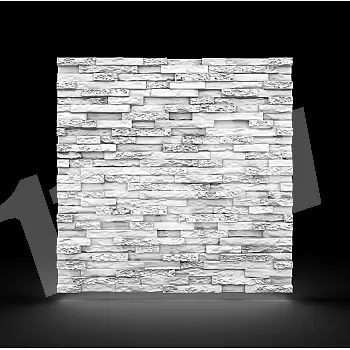 3D styrofoam decorative wall panels with stone effect 60x60 cm, 12 pcs in a set (4.32 m2)
