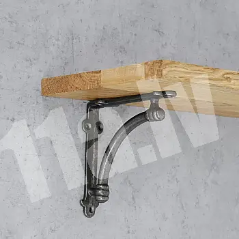 Cast iron shelf support, bracket with dimensions 14x14 cm, &amp;quot;Albion style&amp;quot; - in a set of 2 pcs.