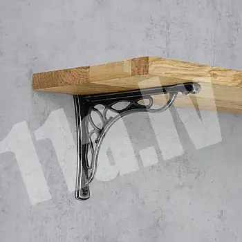 Decorative steel shelf holders Twists, 19x23cm set of two pcs.