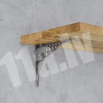 Čuguna plaukta balsts, kronšteins ar izmēriem 17x21 cm, turētājs &amp;quot;Tīkls&amp;quot; - komplektā 2 gab.