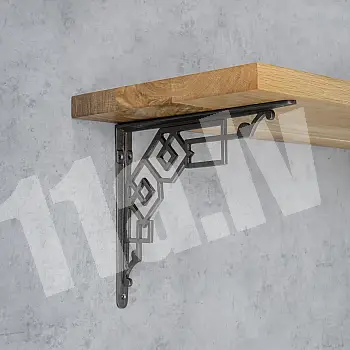 Cast iron massive shelf support 30x25cm, set of 2 pcs.