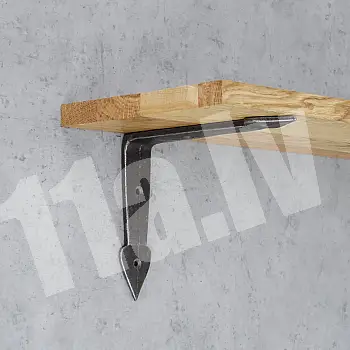Tērauda plauktu atbalsta kronšteins &amp;amp;quot;Arrow&amp;amp;quot;, izmēri 19,5x15cm, komplektā 2 gab.
