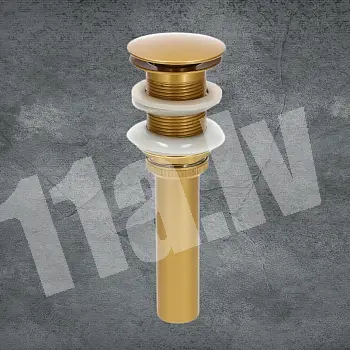 Pop-up kriauklės nutekėjimo kamštis be perpildymo, pagamintas iš žalvario, senovinės žalvario spalvos, 19 cm arba 21 cm