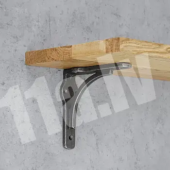 Decorative shelf holder made of cast iron, unique, depth 12.5 cm, height 12.5 cm, 2 pcs.