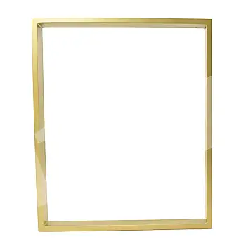 Durable, rectangular table leg made from steel, height 72, width 40 cm, gold color, set of 2 pcs