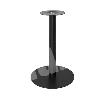 Table base made of steel, black color, base diameter 48 cm, height 71 cm.