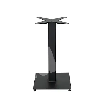 Table base made of steel, black color, base 40x40 cm, height 73 cm