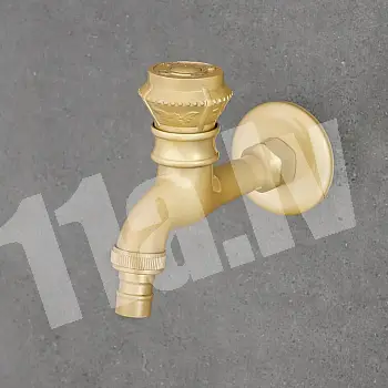 Sieninis maišytuvas iš žalvario, žalvario spalvos, aukštis 10 cm, snapelio ilgis 12,5 cm