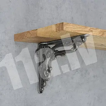 Cast iron shelf support, holder with a height of 16 cm and a depth of 20 cm, bracket &amp;quot;Victorian era&amp;quot; - set of 2 pieces.