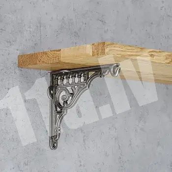 Decorative shelf holder made of cast iron, depth 15 cm, height 12,5 cm, set of 2 pcs.