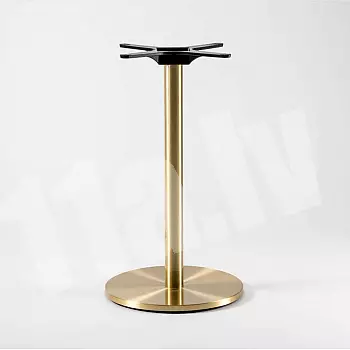 Brass table base, for table tops with a diameter of up to 80 cm