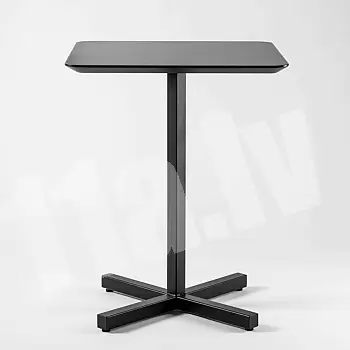Centrālā metāla galda kāja, pamatnes dimensijas 43x43 cm, augstums 60 cm, melnā, pelēkā vai baltā krāsā