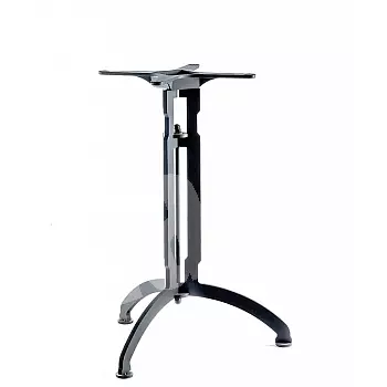 Cafe central table base on a 3-leg tripod frame, made of steel, height 72 cm, black color