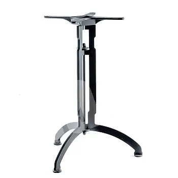 Metāla galda pamatne no tērauda ar statīva (3 kājām) pamatni, augstums 60, 72 vai 106 cm, un krāsas