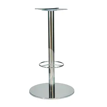 Metallist keskne lauaalus kangidele (HORECA), jalatoega, poleeritud roostevaba teras, kõrgus 106 cm