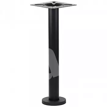 Metalinis stalo pagrindas barui iš plieno, matinės juodos spalvos, aukštis 72,5 cm