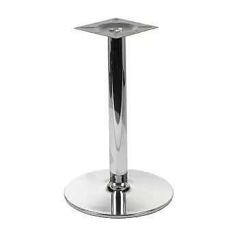 Kroomitud keskne lauajalg, läbimõõt 46 cm või 57 cm, kõrgus 72 cm