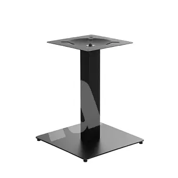 Metallist pulbervärvitud terasest lauajalg, kõrgus 57,5 cm, kandilise põhjaplaadi mõõdud 45x45 cm