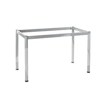 Ümarate jalgadega lauaraam 156x76 cm, värvid: alumiinium, valge, must, grafiit