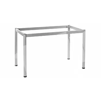 Metal table frame with round legs, size 196x76 cm, height 72.5 cm, colors: aluminum, white, black, graphite