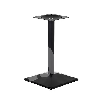 Metallist lauaalus terasest, must värv, nurgeline alus 44,5 cm, kõrgus 73 cm