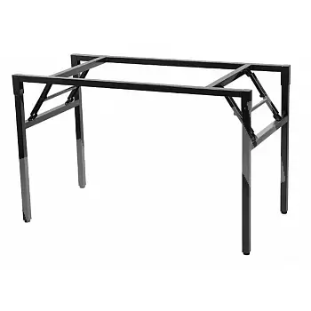Kokkupandav metallist lauaalus, ristkülikukujuline pikkusega 116 cm ja laiusega 66 cm, musta või halli värvi