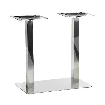 Stainless steel table base 40x70x72,5cm, matte surface