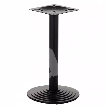 Cast iron table base with central support, foot 43 cm, H: 72 cm