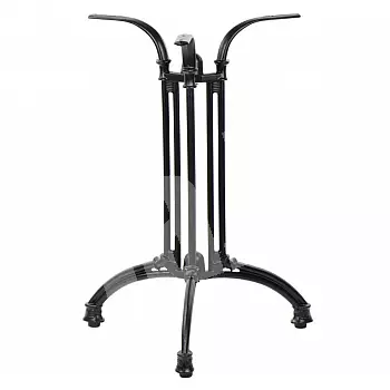 Cast iron table base, 3 feet, 54x54 cm, height 72,5 cm, suitable for tabletops up to 90x90 cm, weight 12.8 kg