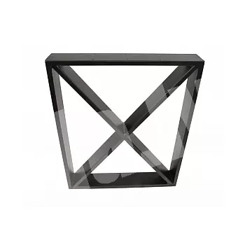 Tērauda metāla galda kāja ar X veida pildījumu 60X72cm, (2 gab)