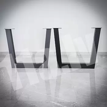 Täismetallist terasest lauajalg Trapets 82 x 71cm (2 tk)