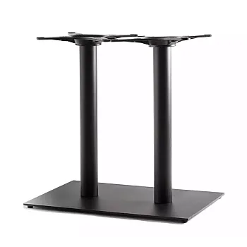 Kõrgekvaliteediline terasest lauajalg suurtele pindadele kuni 140x80 cm, kahe ümmarguse jalaga, saadaval kõrgused 60 cm, 72 cm, 106 cm