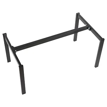 Metal table frame, height 42 cm, adjustable length 80-130 cm, black color