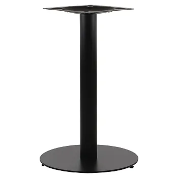 Stalo pagrindas iš metalo, juodos spalvos, 45 cm skersmens, galimi trys skirtingi aukščiai