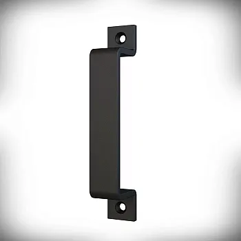Sliding door metal pull, handle made of steel, black color, length 16.3 cm, weight 300 grams, set of 6 pcs.