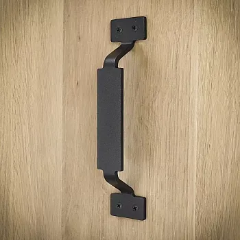 Lükandukse metallist käepide terasest, pikkus 22 cm, must värv, komplektis 4 tk