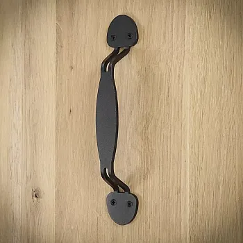 Lükandukse metallist käepide valmistatud terasest, must värv, komplektis 4 tükki, pikkus 24,3 cm