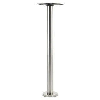Metāla centrālā galda kāja izgatavota no tērauda, montēta uz grīdas, augstums 106 cm, pamatnes diametrs 17.5 cm